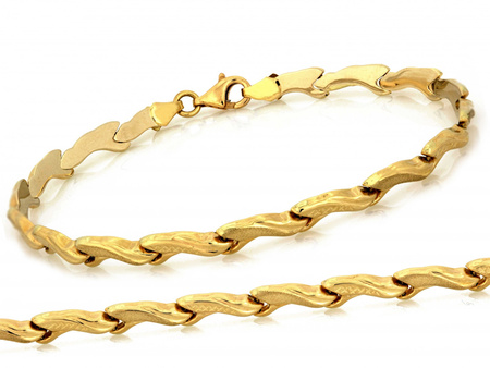 Bransoletka ze złotych elementów ponadczasowa stampato