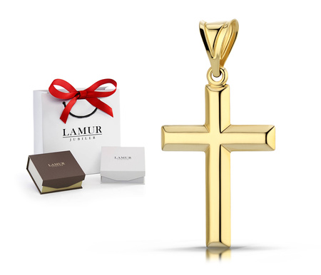 Złoty krzyżyk 585 - zawieszka