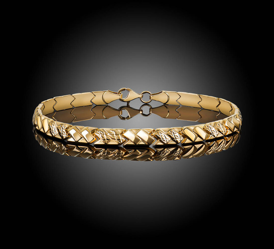 Złota bransoletka 375 klasyczna