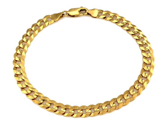 Bransoletka złota męska gruba pancerka 6.6mm