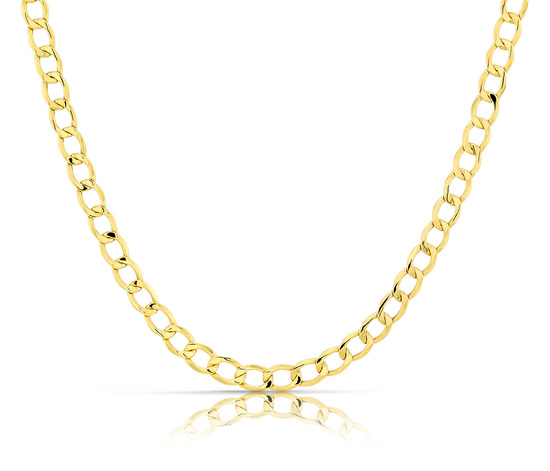 Złoty łańcuszek 585 pancerka - 60 cm