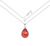 Naszyjnik srebrny 925 Swarovski - owalny