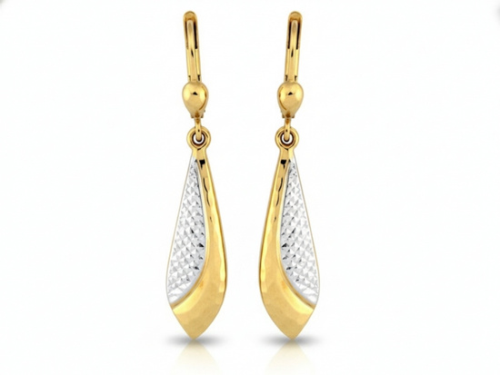 Wiszące kolczyki na angielskim zapięciu