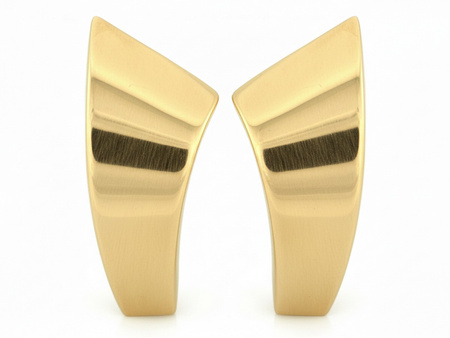 Złote kolczyki uniwersalny prezent klasyka elegancji