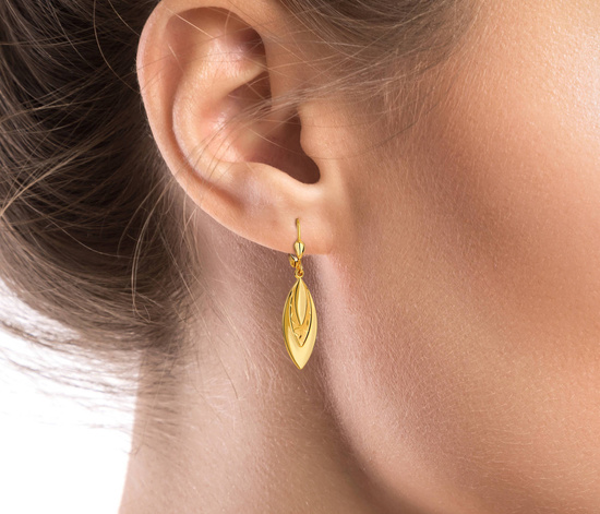 Złote kolczyki 375 - wiszące