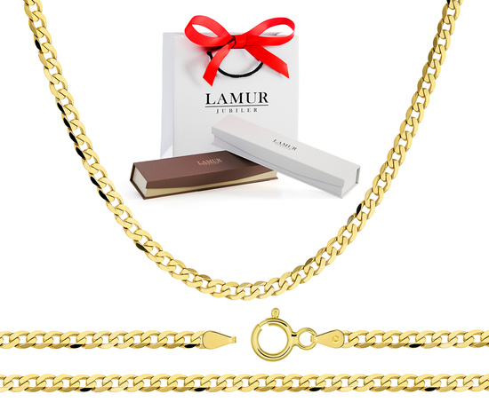 Złoty łańcuszek 375 pancerka 