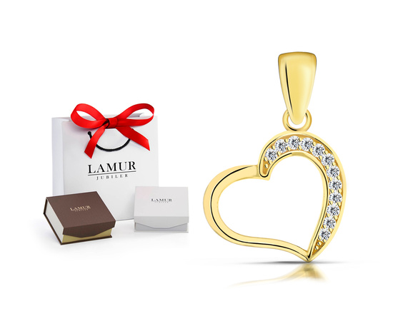 Złota zawieszka 375 - serce, serduszko