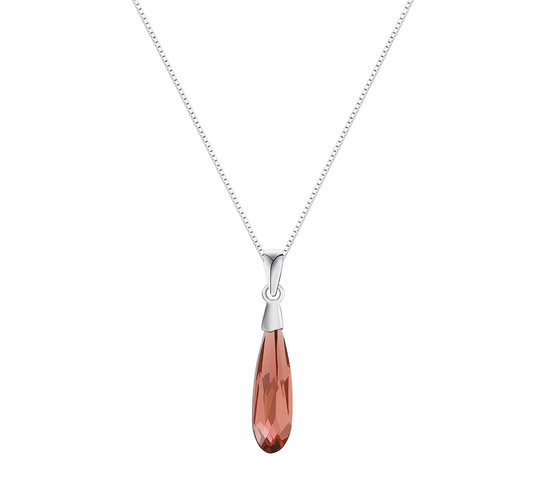 Naszyjnik srebrny 925 Swarovski - kropla