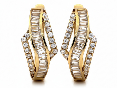 Kolczyki złote wygodne do każdej stylizacji