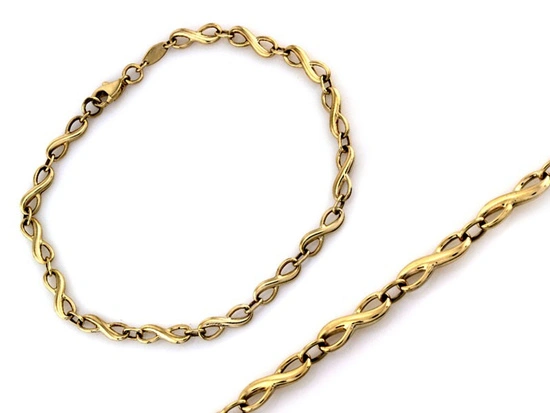 Bransoletka złota nieskończoności