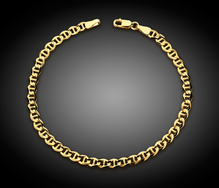 Złota bransoletka 375 gucci marina