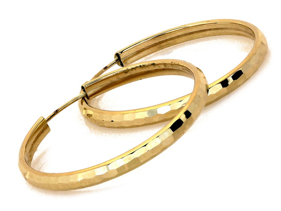 Kolczyki złote koła 29mm