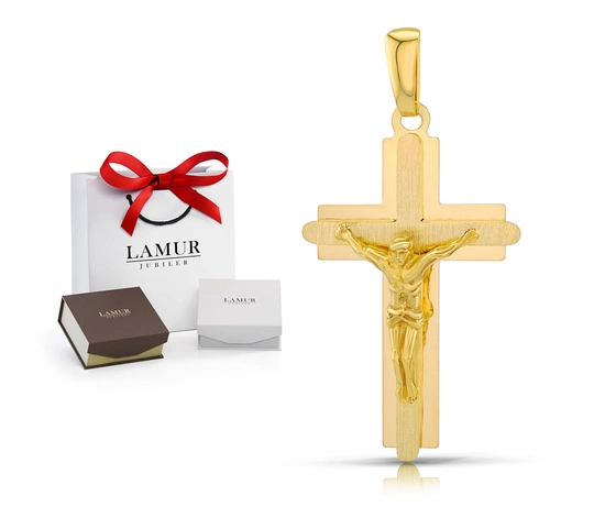 Złoty krzyżyk 585 - zawieszka