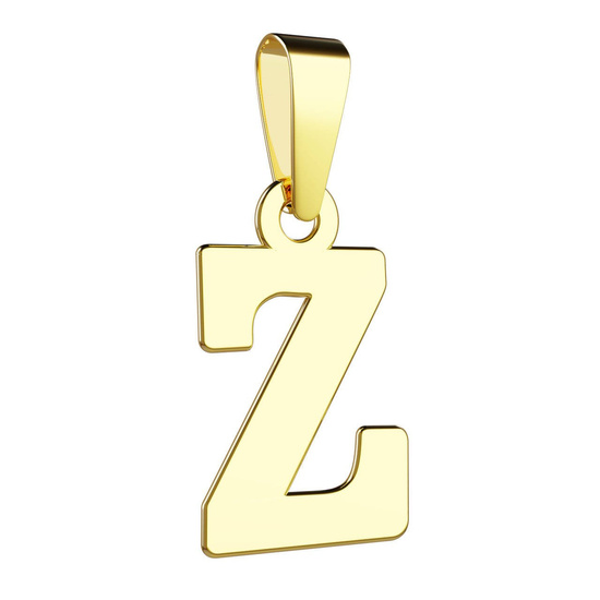 Złota literka Z - zawieszka 585