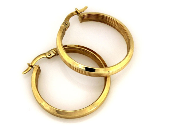 Kolczyki ze złota koła 25mm