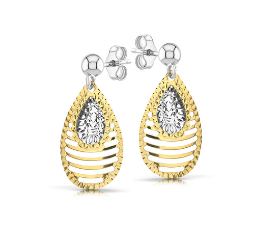 Złote kolczyki 585 - wiszące