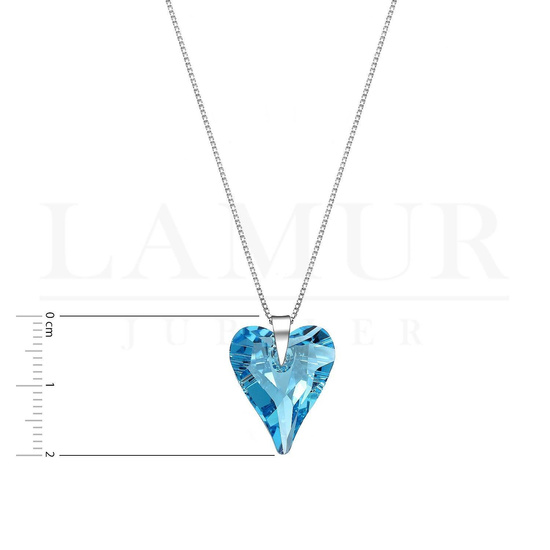 Naszyjnik serce Swarovski