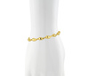 Złota bransoletka 925 nowoczesne krople - 18 - 21 cm