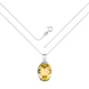 Naszyjnik srebrny 925 Swarovski - elipsa 