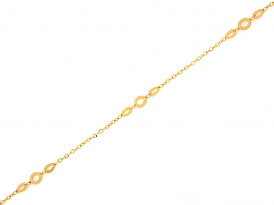 Złota bransoletka delikatna łańcuszkowa