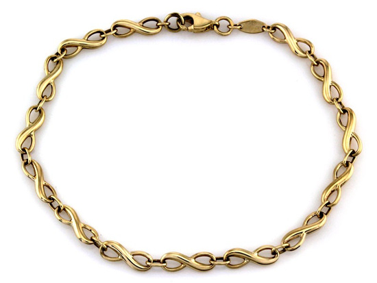 Bransoletka złota nieskończoności