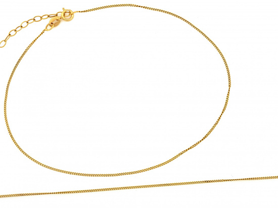 Bransoletka złota delikatny łańcuszek na nogę