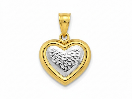 Serduszko złota zawieszka do łańcuszka