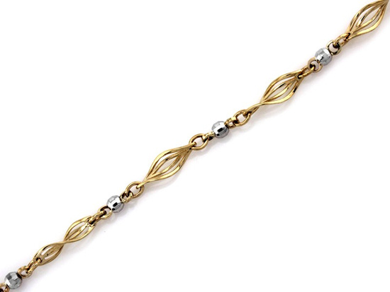 Elegancka złota bransoletka dla Pani