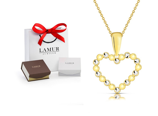 Złoty naszyjnik 375 - serce, serduszko