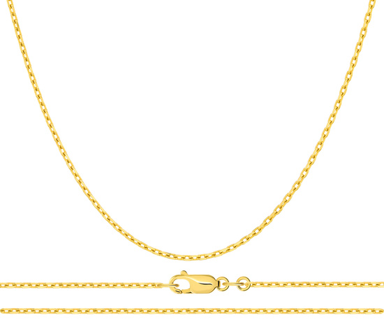 Złoty łańcuszek 585 ankier - 50 cm