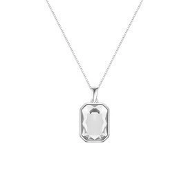 Naszyjnik srebrny 925 Swarovski - prostokąt
