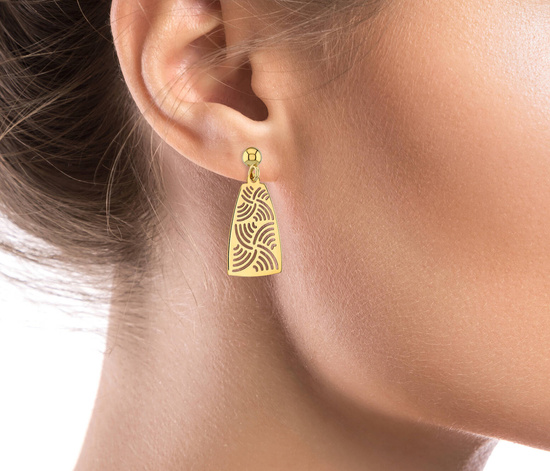 Złote kolczyki 585 - wiszące