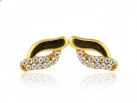 Kolczyki sztyfty z cyrkoniami