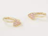 Kolczyki złote angielskie z cyrkoniami