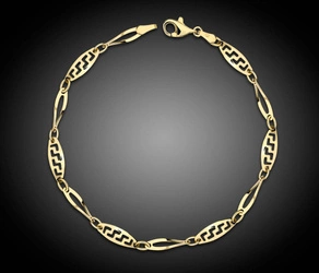 Złota bransoletka 375 grecka 