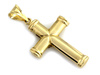 Złoty dwukolorowy krzyżyk duży zawieszka wisiorek