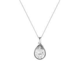 Naszyjnik srebrny 925 Swarovski - owalny