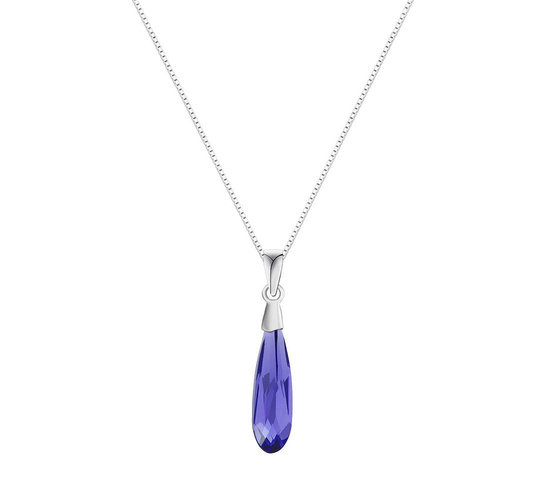 Naszyjnik srebrny 925 Swarovski - kropla