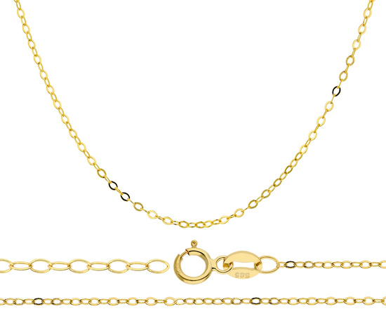 Złoty łańcuszek 375 ankier 