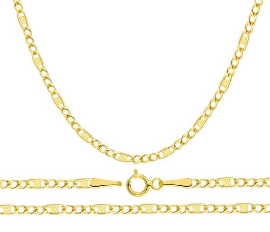 Złoty łańcuszek 585 figaro