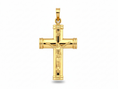 Złoty krzyżyk zawieszka wisiorek
