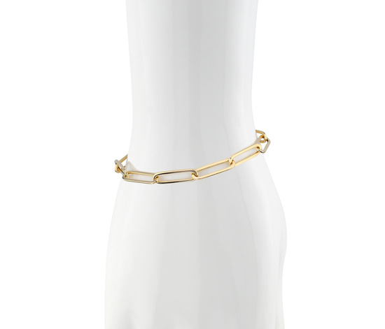 Złota bransoletka 585 nowoczesny ankier