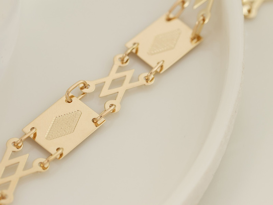 Bransoletka złota ekskluzywna elementowa