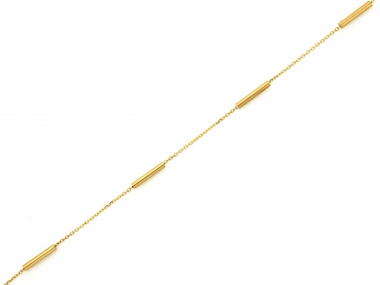 Delikatna złota bransoletka damska