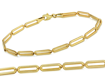 Bransoletka złota modna na topie z dużych ogniw