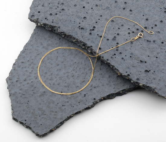 Złoty łańcuszek 585 ankier