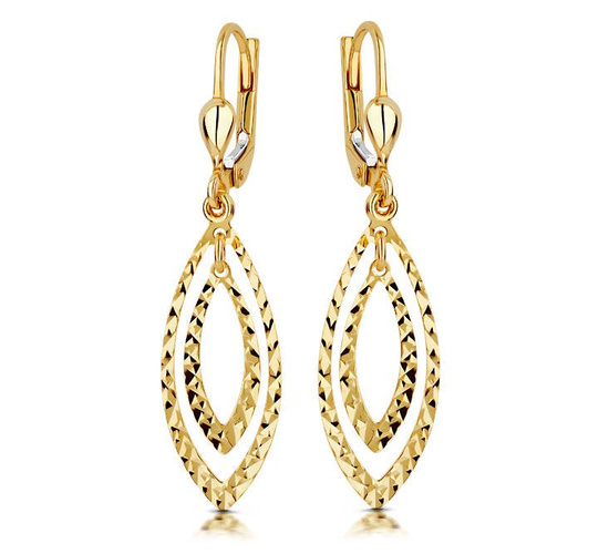 Złote kolczyki 375 - wiszące