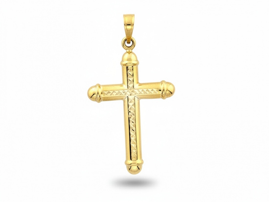 Zawieszka złoty krzyżyk bez pasyjki uniwersalny