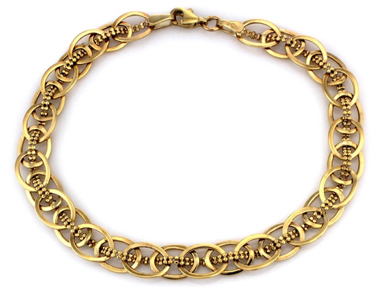 Bransoletka złota efektowna okazała