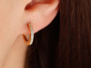 Kolczyki złote małe kółeczka 14mm